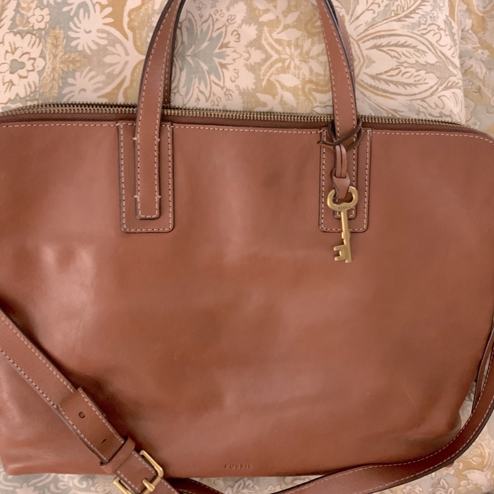 FOSSIL Leather laptop bag